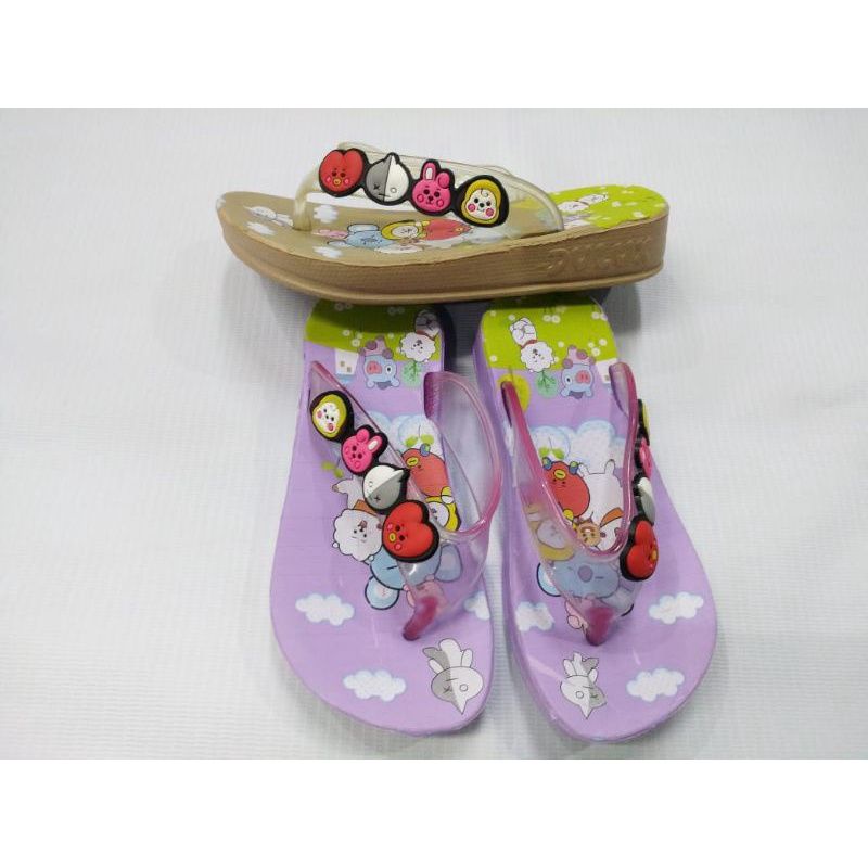 sandal anak perempuan karet dulux 236 Elmo