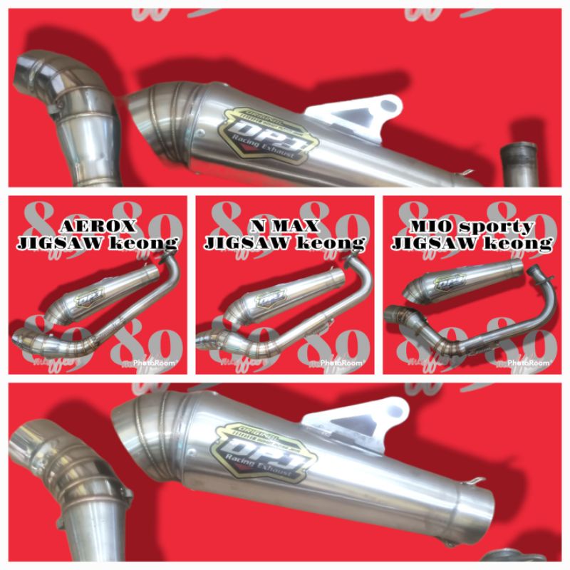 knalpot racing knalpot stainless mio beat vario nmax aerox jigsaw kompetisi dpj suara helikopter eng
