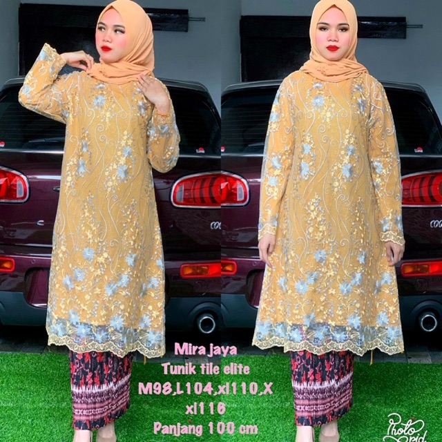 Setelan kebaya brukat tuni ori mira jaya