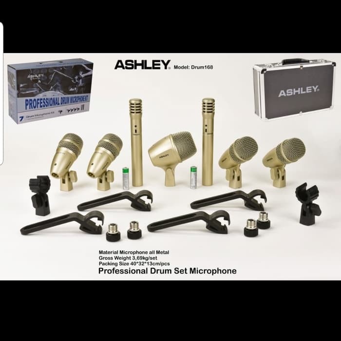 MIC DRUM ASHLEY DRUM16 FREE KOPER ORIGINAL