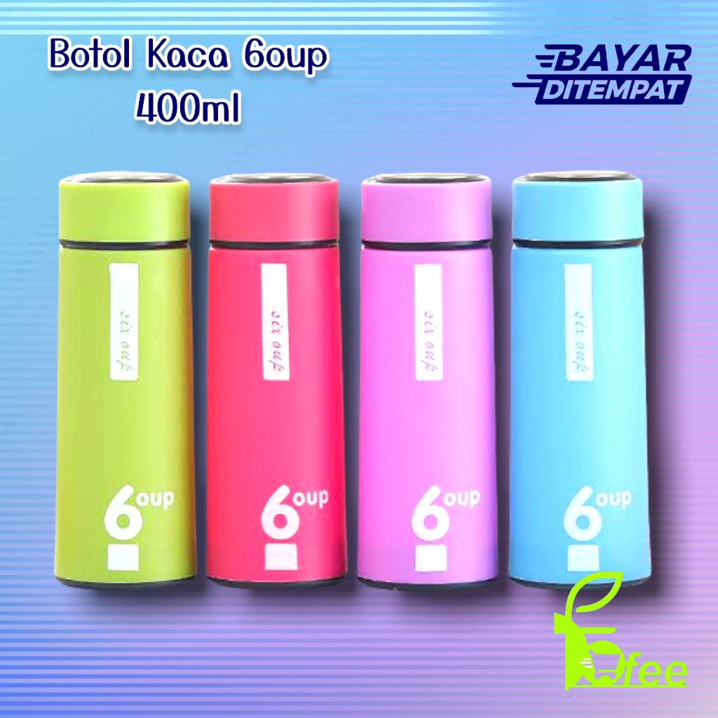 [IMPORT] -  Oup Botol Air Minum Thermos Kaca 6 450ml Botol Minum