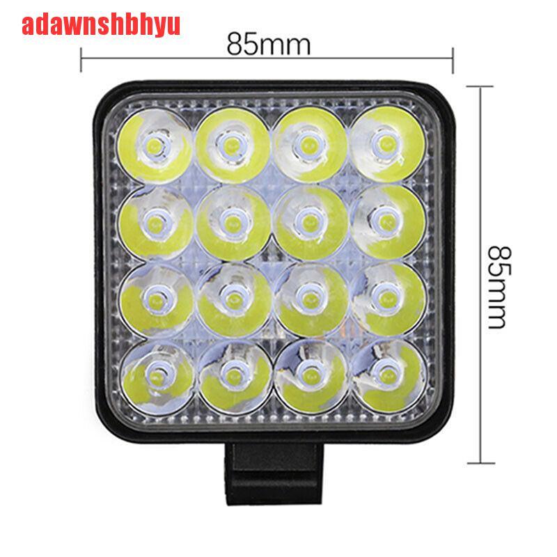 Lampu Sorot 16 Led 48w Anti Kabut Untuk Mobil/Atv/Off Road