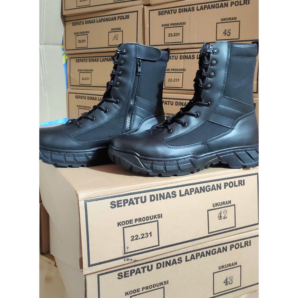 SEPATU PDL POLRI ORIGINAL  / SEPATU PDL RESLETING JATAH POLRI