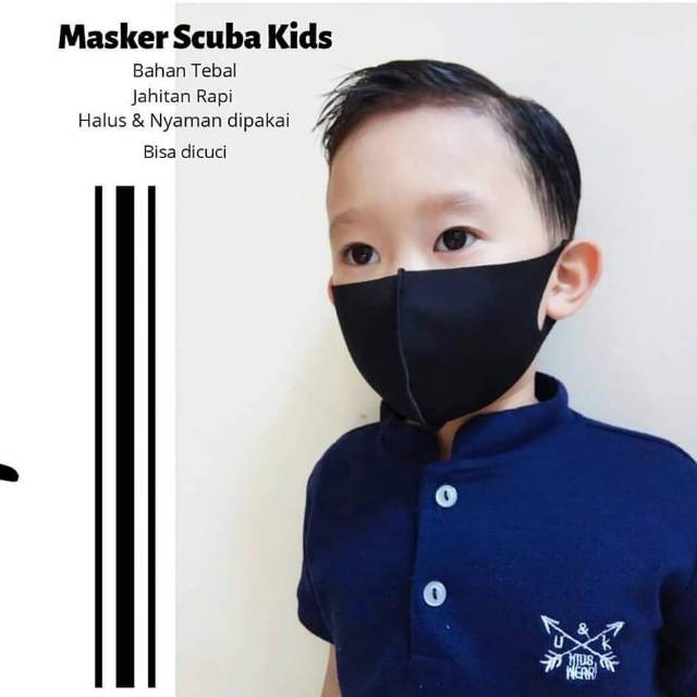 Custom Masker Kain Scuba Polos Masker Kain Polos Masker Scuba Masker Kain Hitam Polos Masker Custom