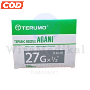 Needle Terumo Agani 18G 23G 25G 27G Jarum Needle Agani