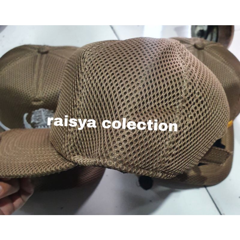 topi korpri jaring coklat