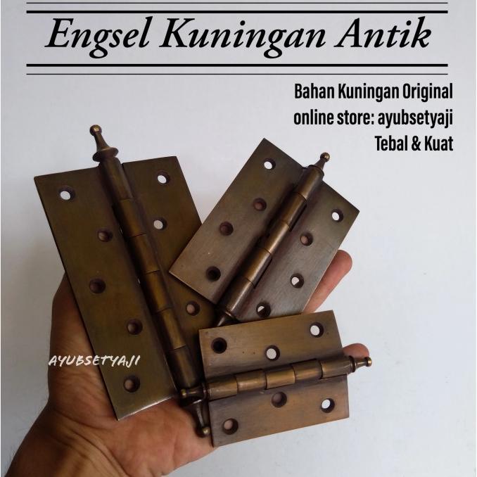 best seller] Engsel Pintu Kuningan antik Tebal dan Kuat engsel besar klasik gerbang