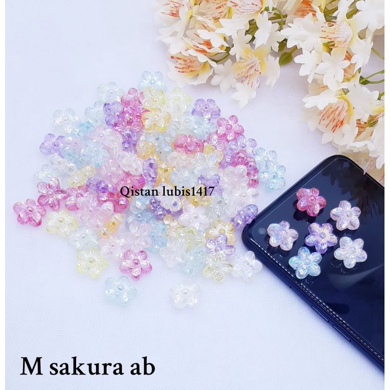 Manik bunga sakura ab