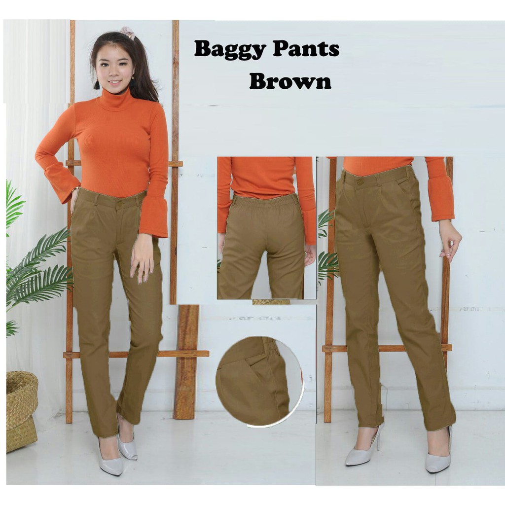 IB BAGGY PANT ZIPER  SLETING DEPAN