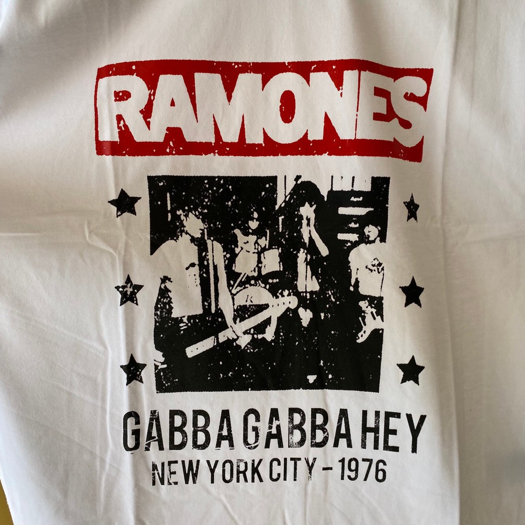 H&amp;M Tee Ramones Gabba / Kaos HnM Original Pria Wanita