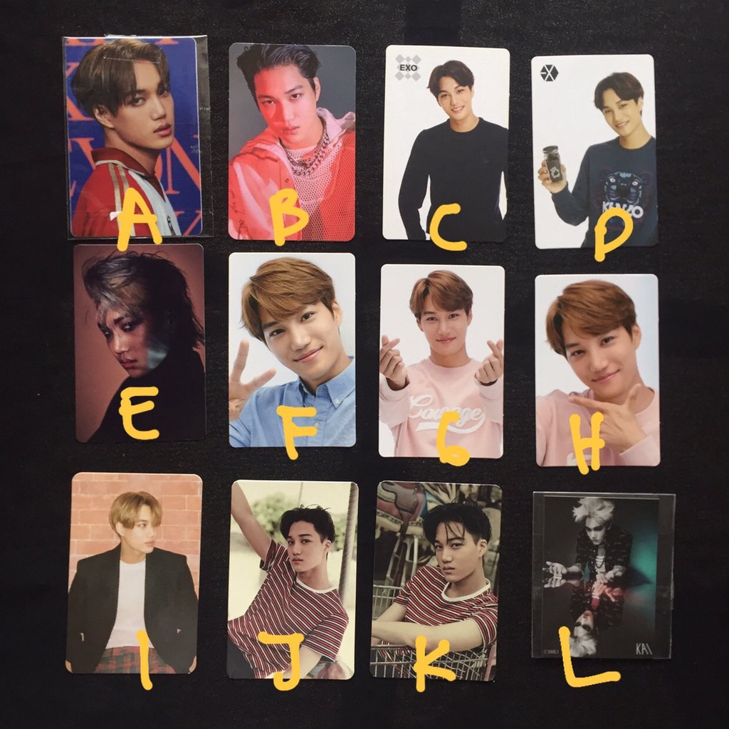 Offical Photocard Sticker EXO KAI Jongin Figure Speaker COEX Cafe Benefit Power Up SUM (READ DESC)