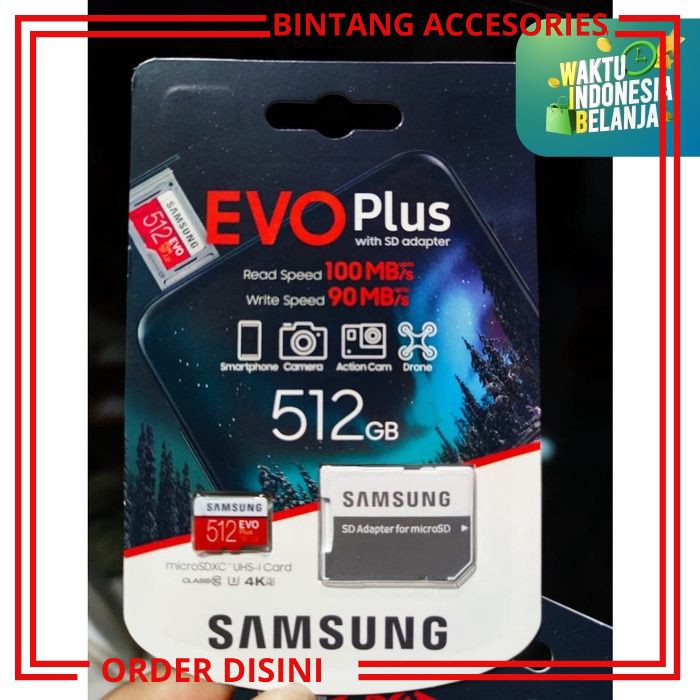 W614 KARTU MEMORI MICROSD SAMSUNG ORI 512 GB MEMORI HP MEMORY CARD MEMORI EXTERNAL MEMORI SAMSUNG