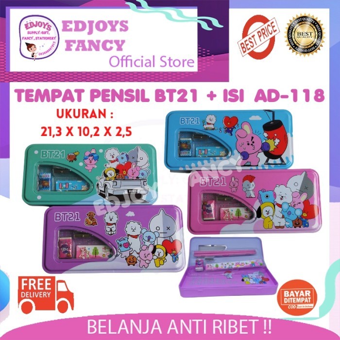 

Segera Miliki Tempat Pensil Unik Bts Aesthetic Bt21 Paket Alat Tulis Murah Ad-118 Limited