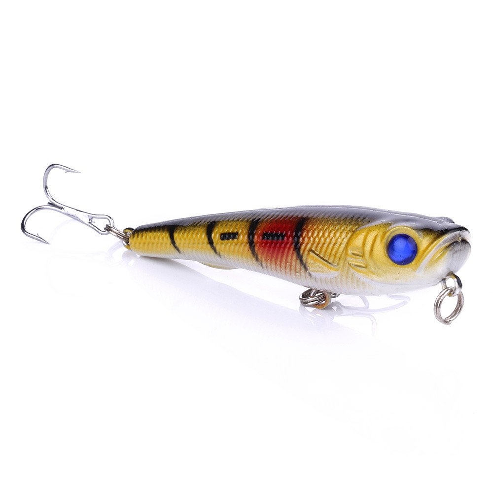 HENGJIA 1 Pieces Pencil Fishing Hard Bait 8# Hook Sea Trolling Wobbler Lure Jerkbait 70mm/6.7g