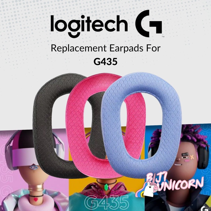 Earcup/Earpad/Ear Cushion Logitech G435 Wireless Ultra-light Foam Busa - Headband Black, 1 Pc