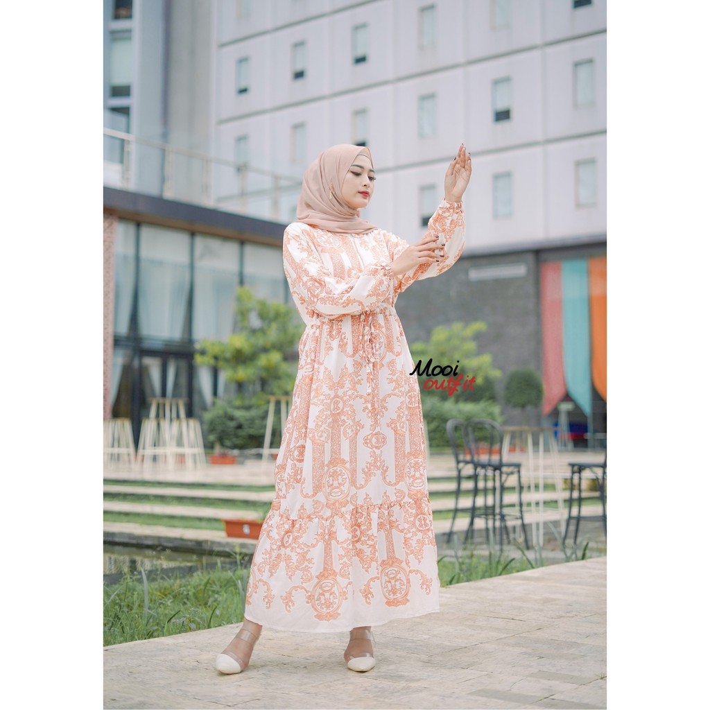 Gamis Jumbo Xxxl Ld 120 Bahan Katun Rayon Adem Gamis Lebaran Jumbo Murah - Gamis Jumbo Kekinian Viral Tiktok Murah