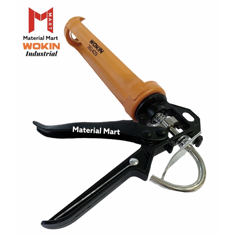 Tembakan Lem Kaca Wokin Silicone Sealant | Caulking Gun Tabung Silikon | Material Mart