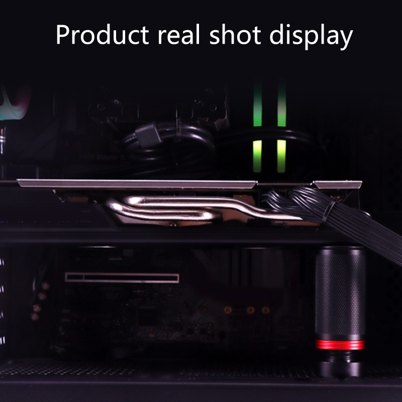 Btsg Bottom Magnet Vertical Aluminium Alloy GPU Support PC Untuk Case Video Card Holder