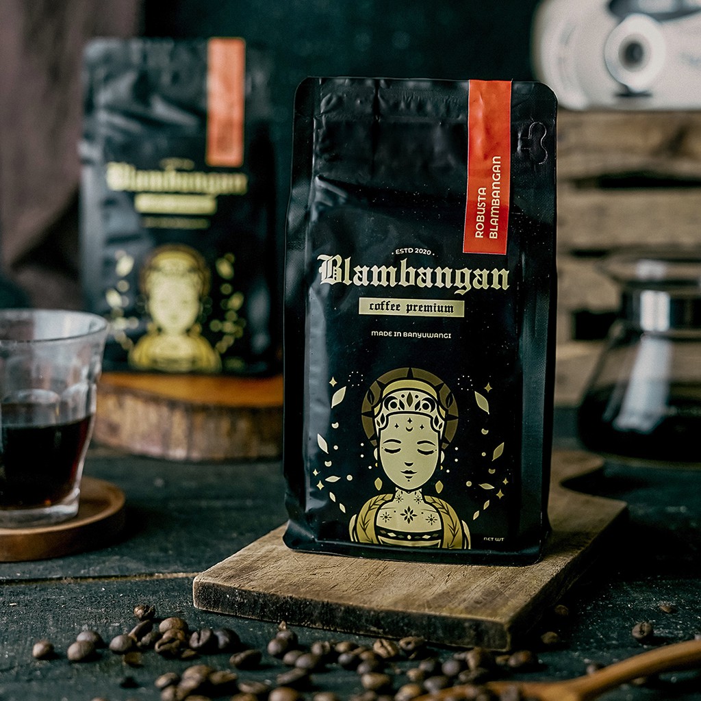 

Kopi Robusta Banyuwangi Bubuk atau Biji Roasted Bean 200gr - Blambangan Specialty Coffee ijen Raung