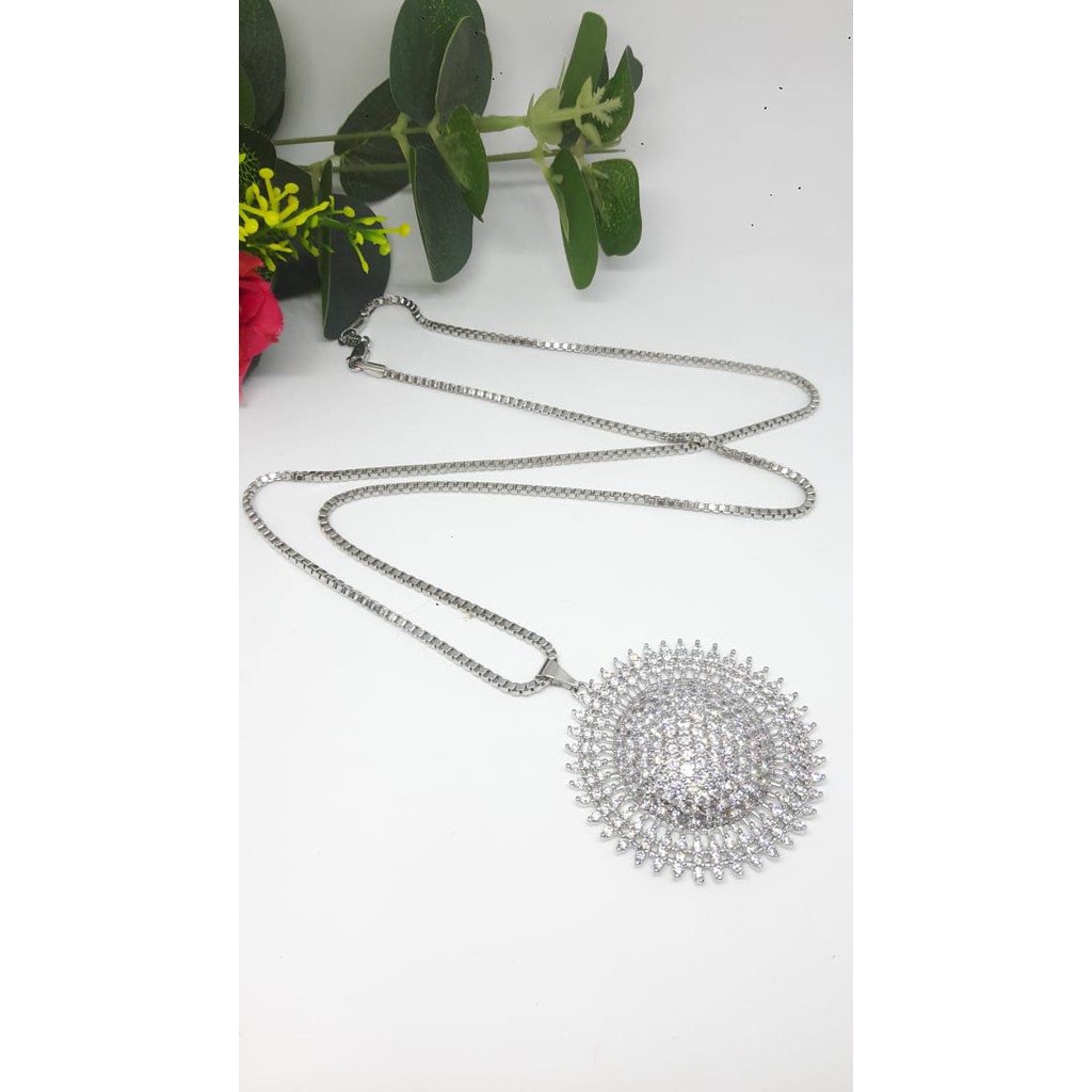 Kalung + Liontin / xuping Gold / Model Liontin Matahari Silver