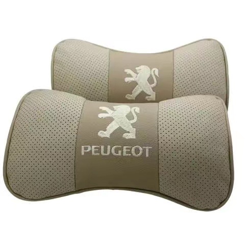 G-club Bantal Sandaran Kepala Bahan Kulit breathable Untuk Peugeot