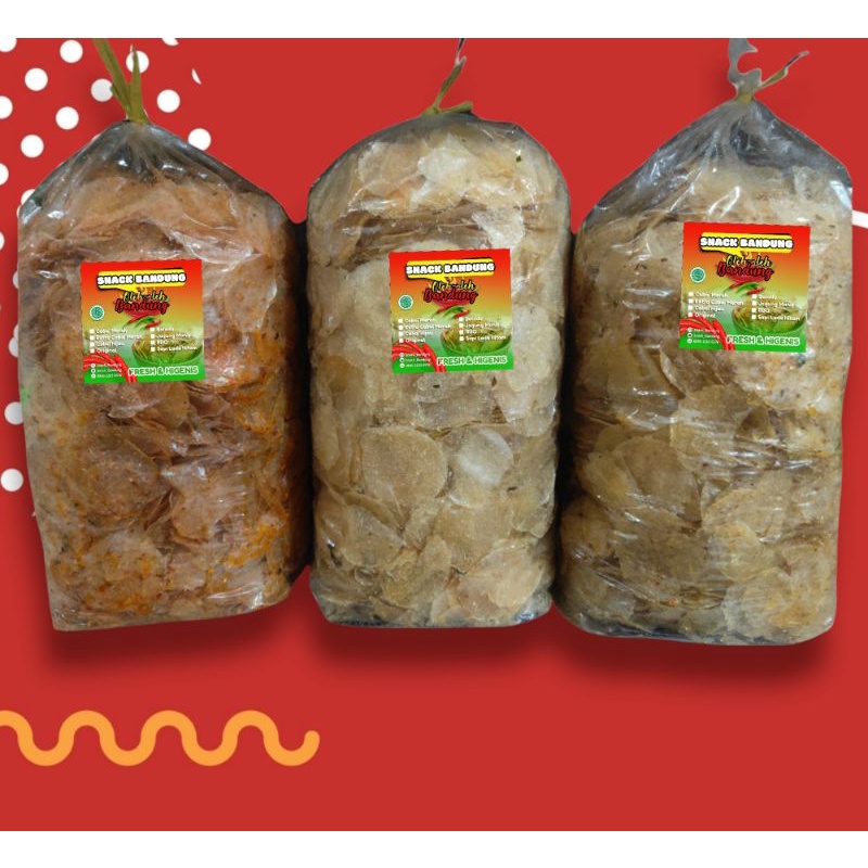 

Keripik Kaca/Kripca/Snack Pedas/Snack 1 ball netto 1kg