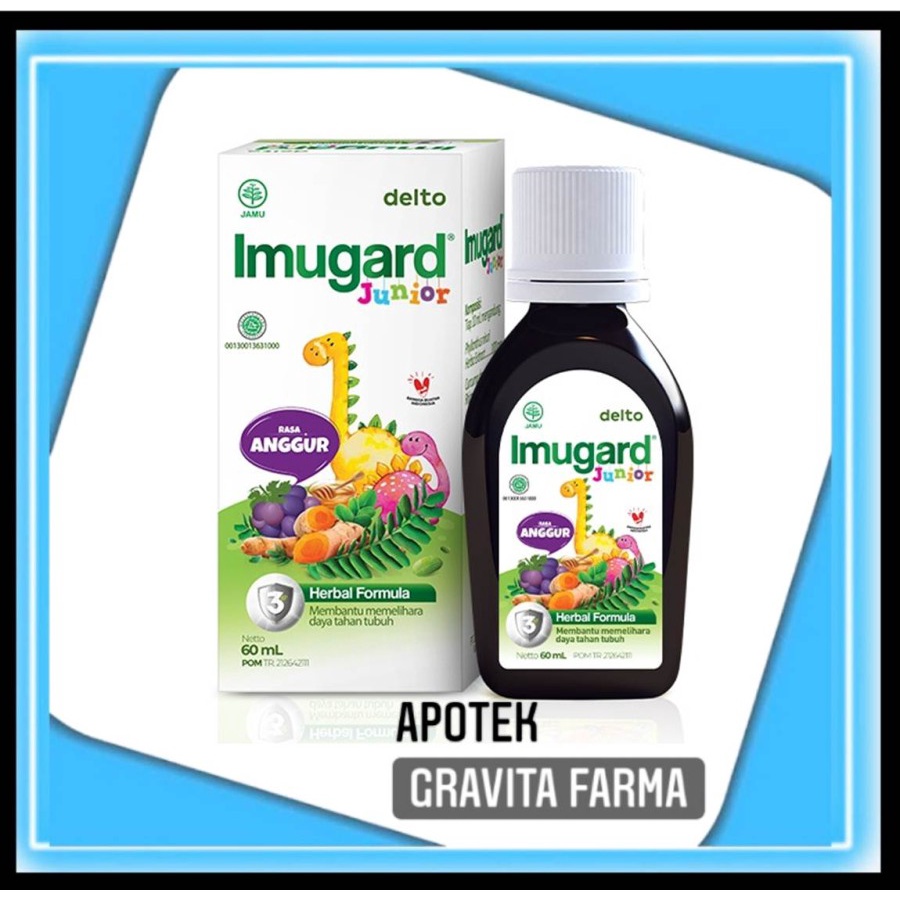 Imugard Junior 60 mL rasa Anggur - daya tahan tubuh