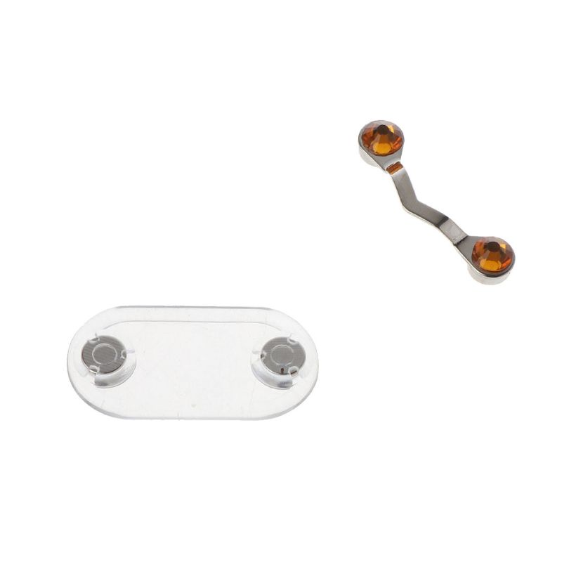 Siy Bros Holder Kacamata Magnetik Bahan Stainless Steel Hias Kristalmutiara