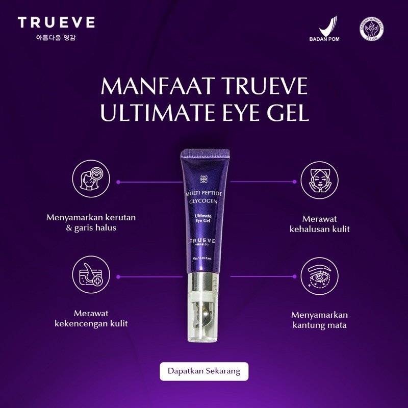 TRUEVE - Eye Gel Multi Peptide Glycogen Ultimate (10gr) Krim Mata, Penghilang Mata Panda