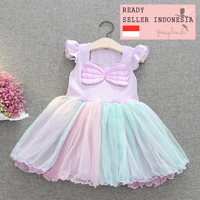 Fairyland | WD5098-B  Kostum Ulang Tahun Dress Putri Duyung Little Mermaid Import Gaun Ultah Anak Co