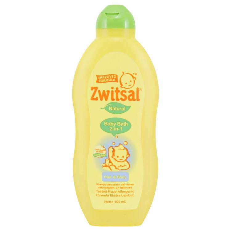 Zwitsal Baby Bath Natural 2 in 1 Hair &amp; Body 100ml