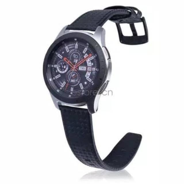 Strap LEATHER CARBON Kulit Samsung Galaxy watch 46mm 45mm GEAR S3 amazfit GTR 47MM stratos PaceHUAWEI WATCH GT 2 3 46mm 22mm