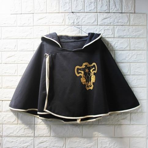 TERLARIS JUBAH BLACK BULL SQUAD CAPE KURO NO BOGYU BLACK CLOVER COSPLAY ANIME READY SIAP KIRIM