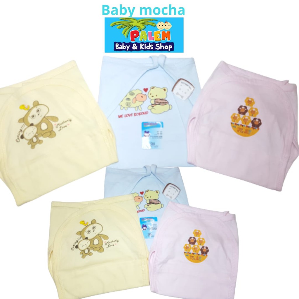 Baby mocha Popok bis warna isi3 pcs/popok bayi doubel warna sablon isi 3pcs