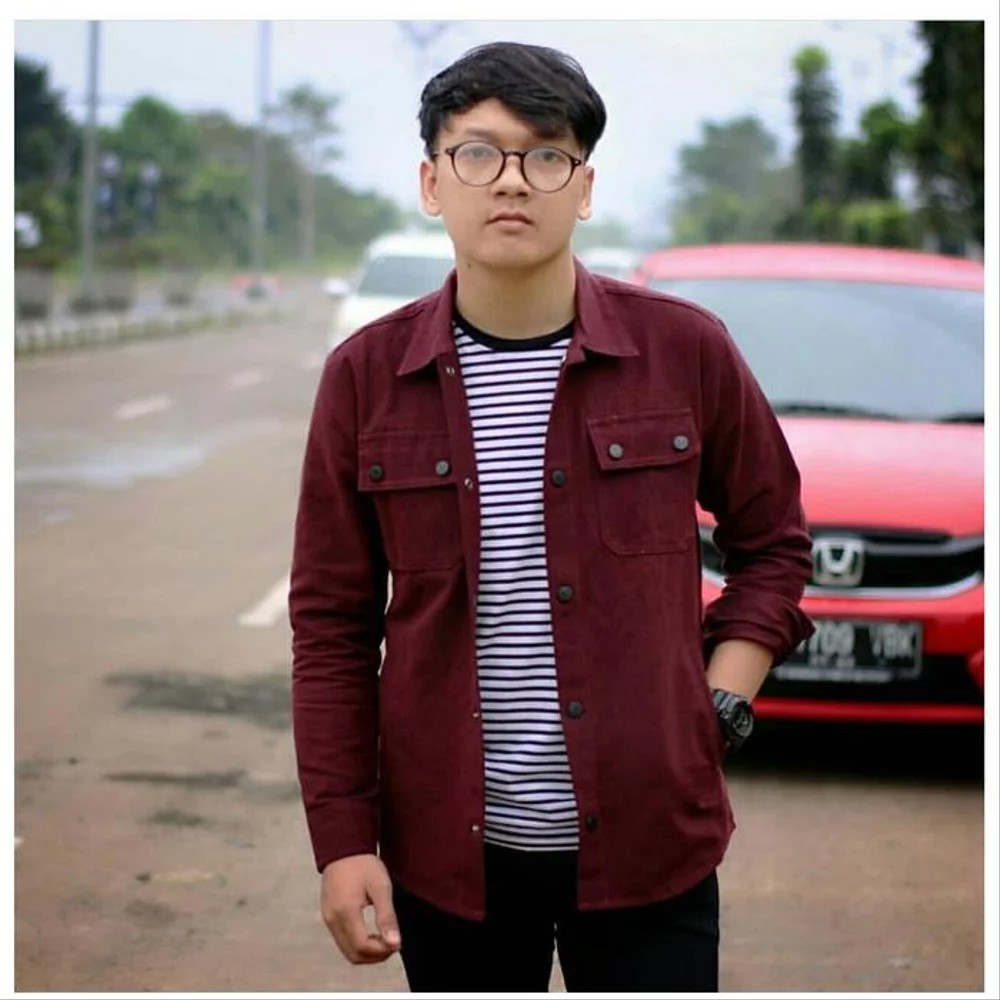 ORIGINAL JAKET LEVIS SEMI PARKA PRIA TERBARU - MAROON - JAKET PRIA - JAKET COWOK - JAKET DISTRO