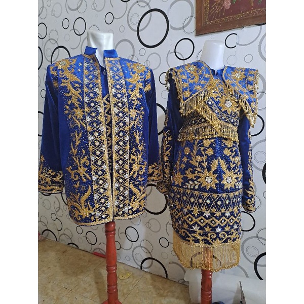 baju pengantin minang full payet minang mewah