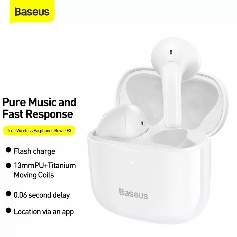 BASEUS TRUE WIRELESS BLUETOOTH EARPHONE TWS BOWIE E3