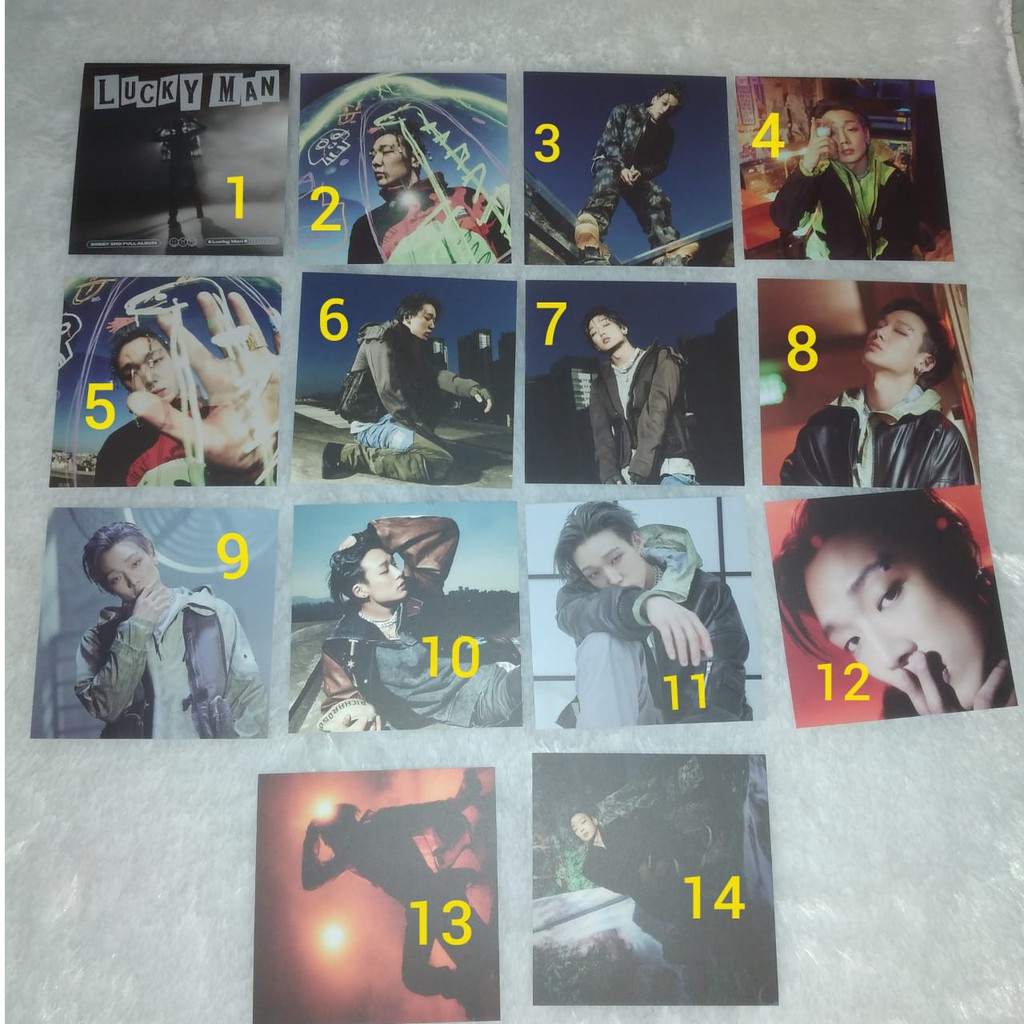 PHOTOCARD BOBBY SHARING KIT LUCKY MAN