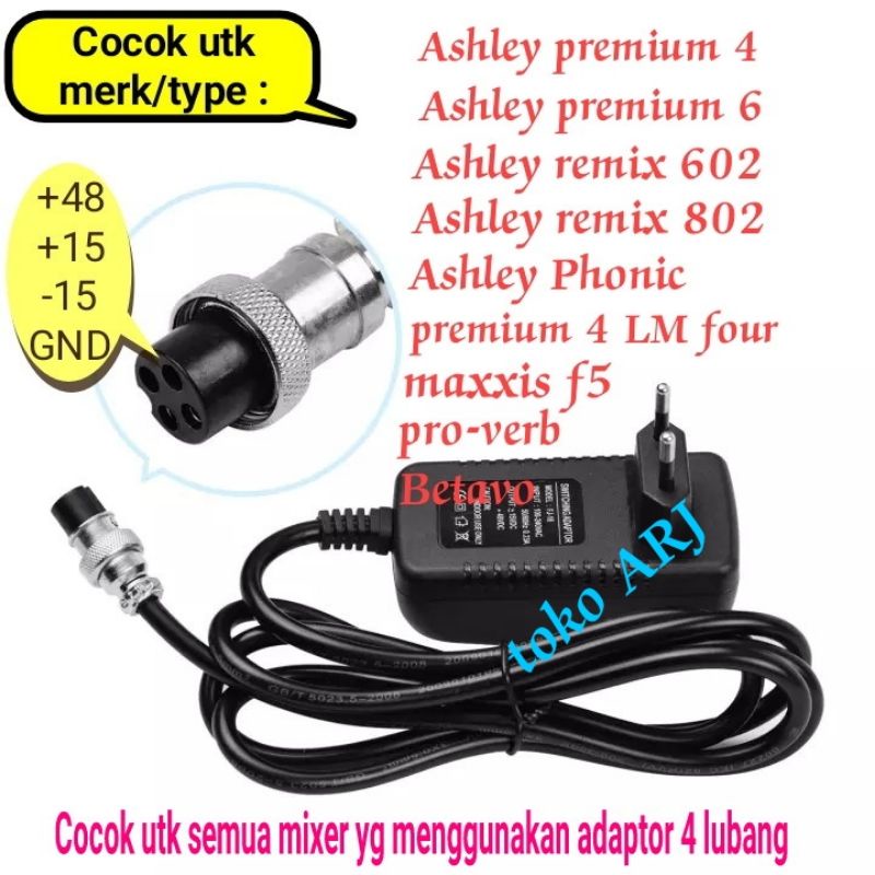 Adaptor Mixer Switching 4 pin lubang universal