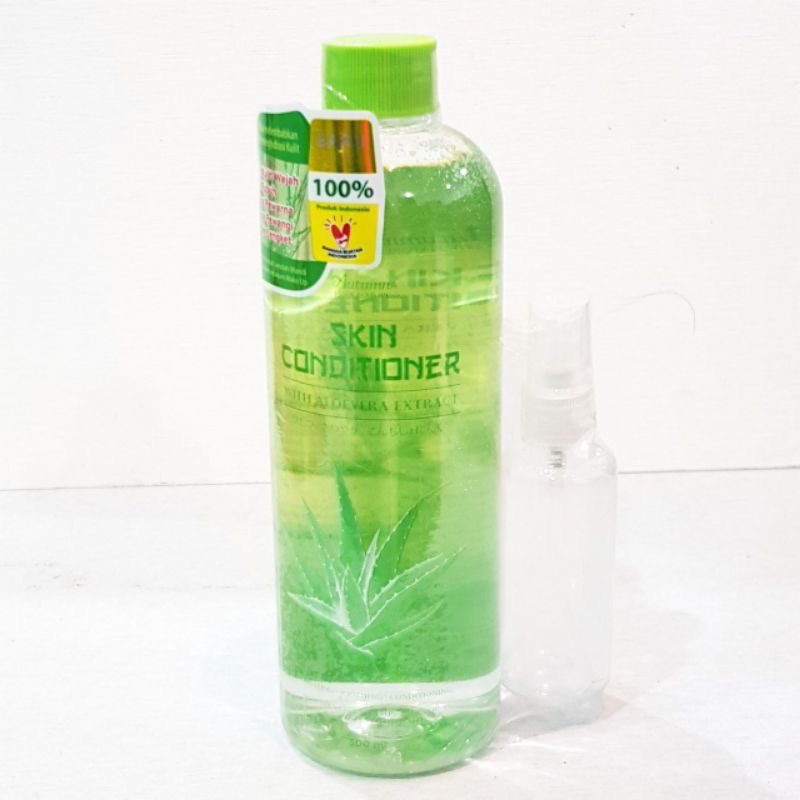 Promo skin conditioner aloevera 500ml free botol spray resmi bpom