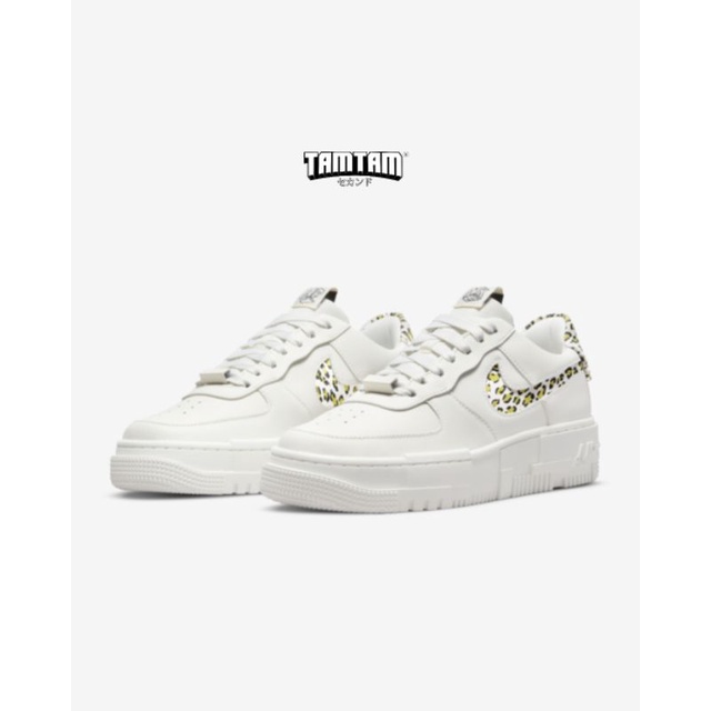 NIKE AIR FORCE 1 PIXEL WHITE SAIL / LIGHT LEMON