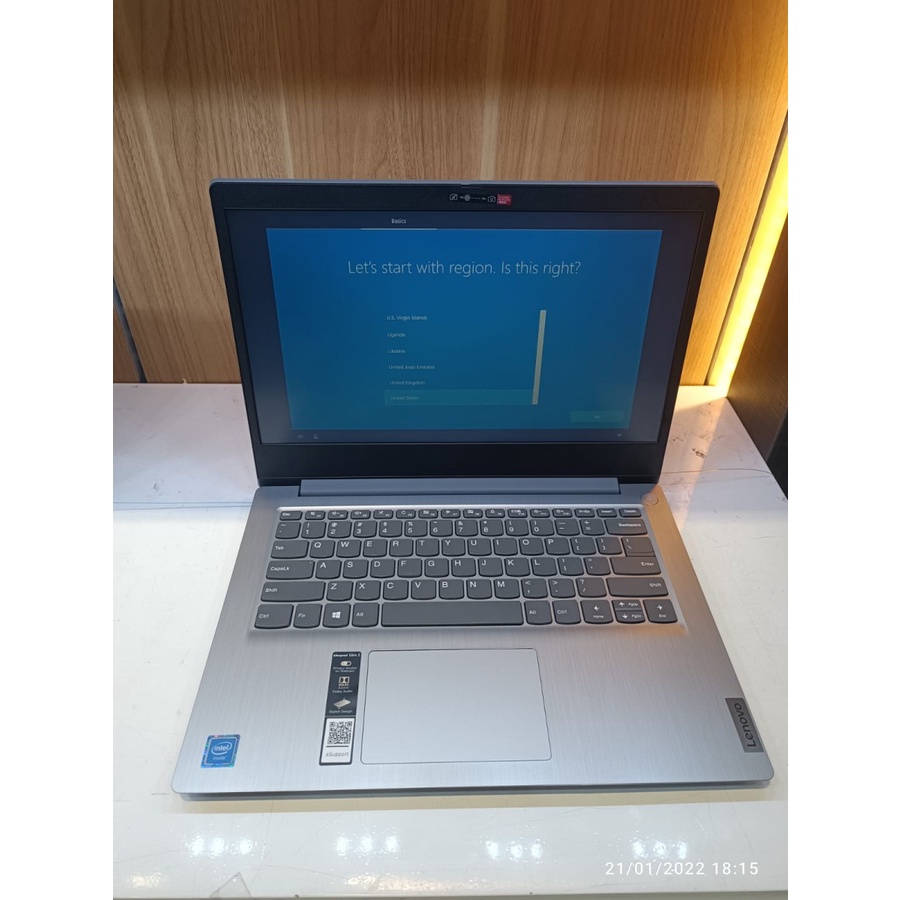 Laptop Lenovo Ideapad Slim 3I 14 Intel Celeron N4020 4GB 256GB SSD 14 HD Windows 11 Home Terlaris