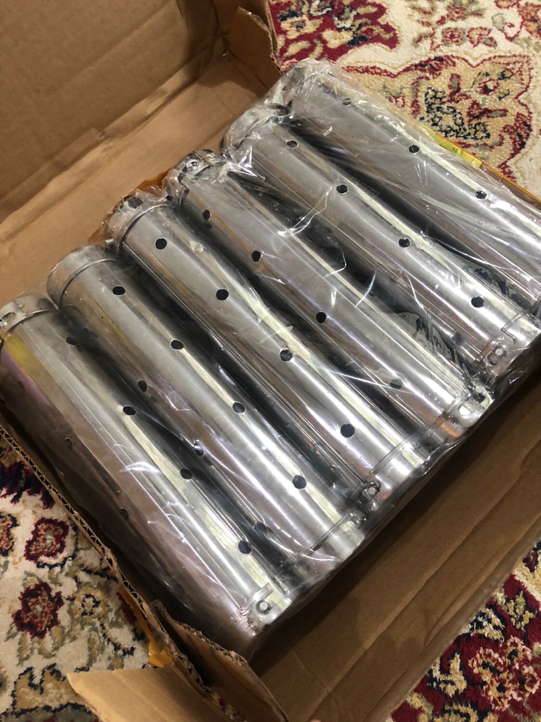 (f2) Cetakan Lontong Stainless Steel Anti Karat 12 Pcs 1 Lusin 20 X 4 Cm Loyang Peralatan Rumah