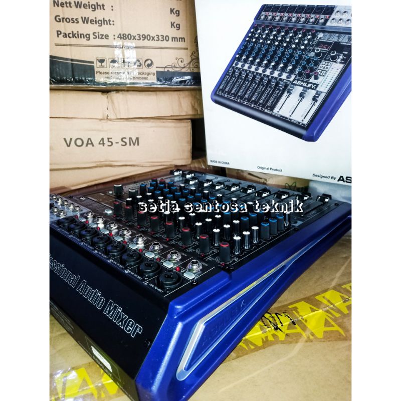 Mixer ASHLEY S8 SERIES S8 CH ORIGINAL NEW AUX BLUETOOTH USB