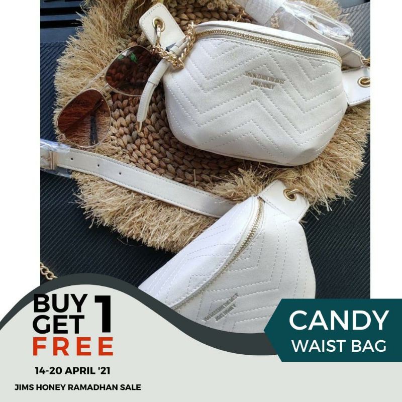 Promo Waistbag Jimshoney candy hanna waistbag original tas pinggang wanita cod