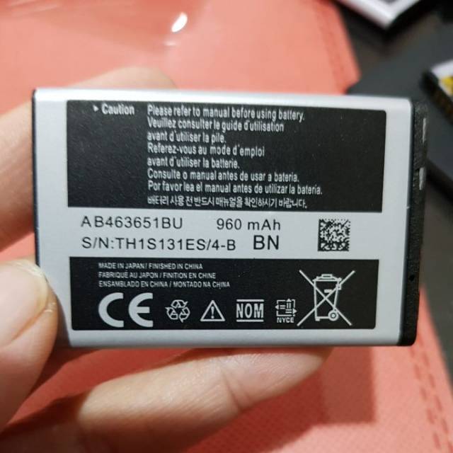 Baterai Samsung Champ C140 C3303 C3300 E1272 E250 Batre Original Battery