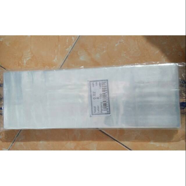 Plastik PP Roll Tebal 0.02 Mic Lebar 8 cm