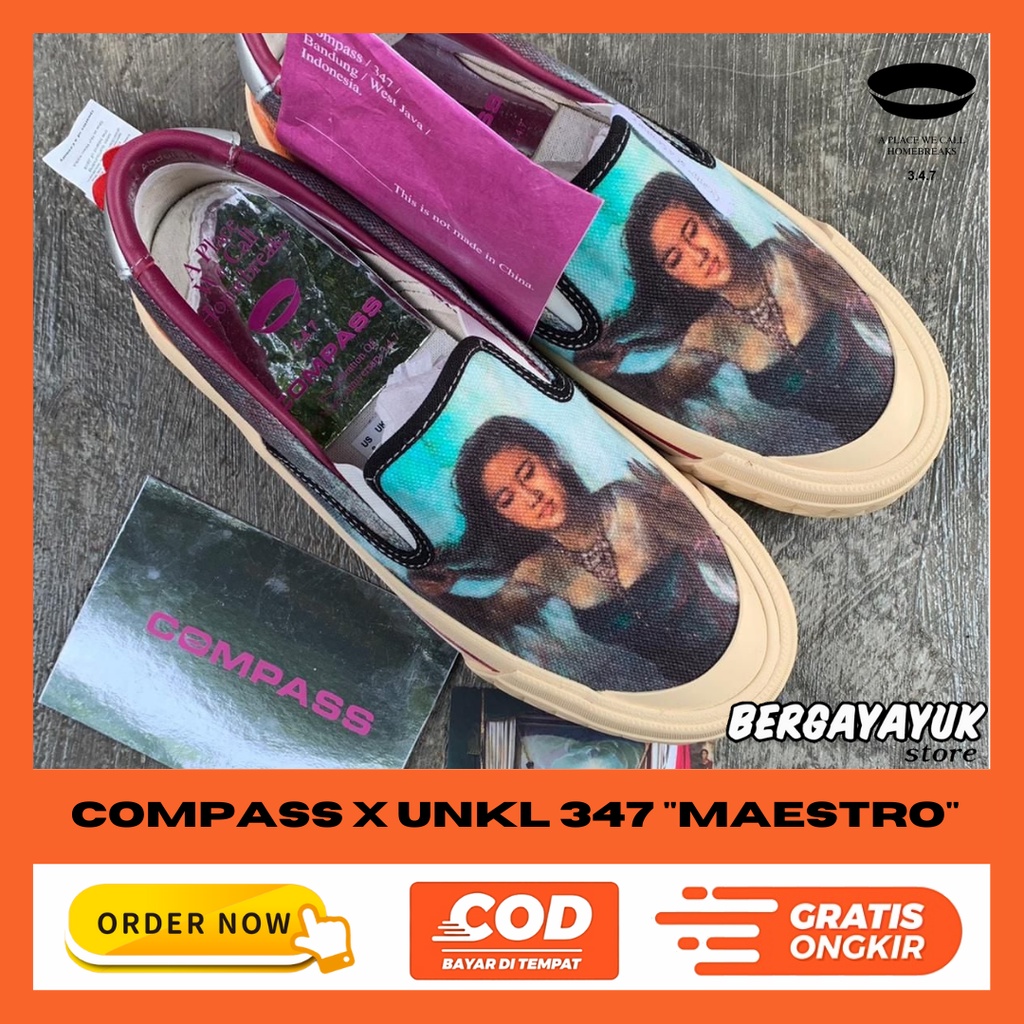 Sepatu Compass X UNKL 347 Nyi Roro Kidul Maestro - Limited Edition (BNIB)