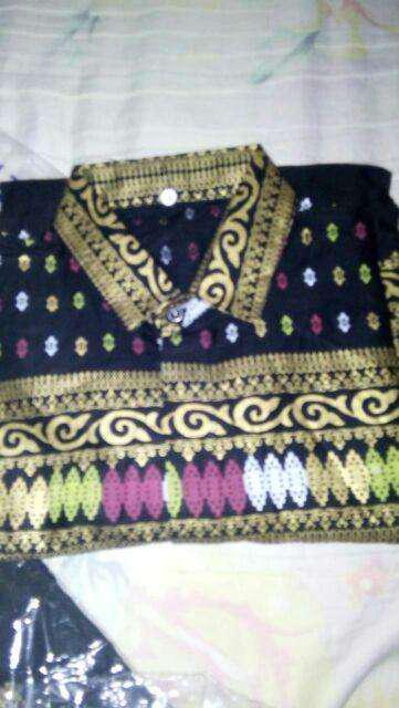 Kemeja Batik Prada Pria Lengan Panjang Kemeja Kondangan Pria Lengan Panjang