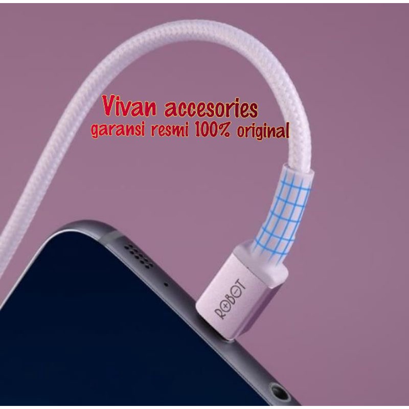 Robot RSM100 Micro USB Kabel Data.Cable 1M 2,4A Braided Cable Android